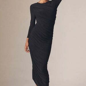 Norma Kamali Navy Diana Dress